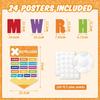 Ctosree 24 Pcs Math Poster Educational Math Keywords Classroom Decorations Mathematics Symbol Poster Bulletin Board Paper Cutouts Mathematics