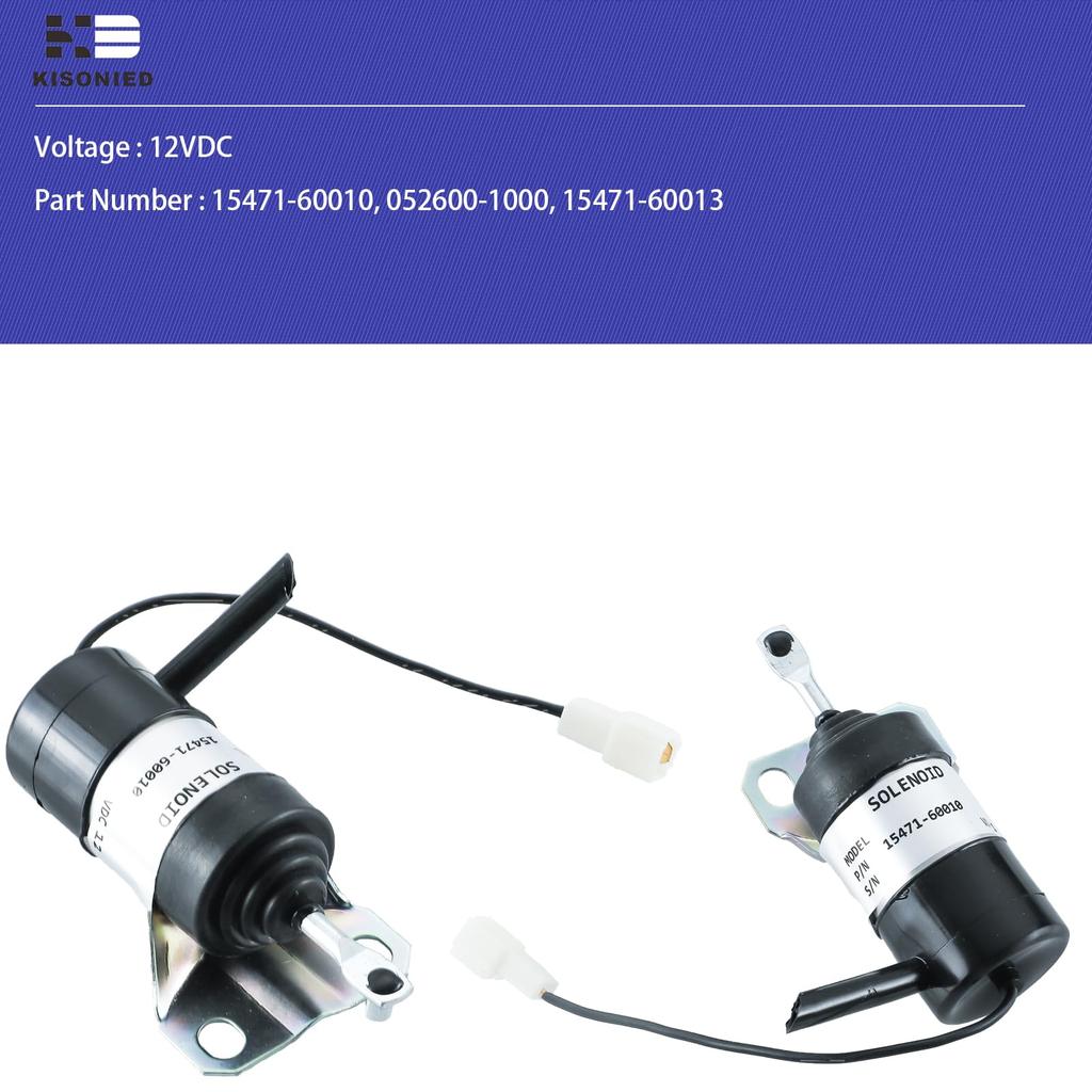 15471-60010 Fuel Rejection Solenoid 052600-1000 15471-60013 Replacement for Kubota R400B R410 R410B R420 R510