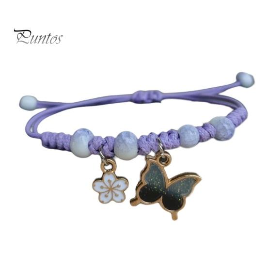 Браслет подруги Квітка Метелик Плетіння Жіночий Шарм Солодкий плетений браслет Модний аксесуар