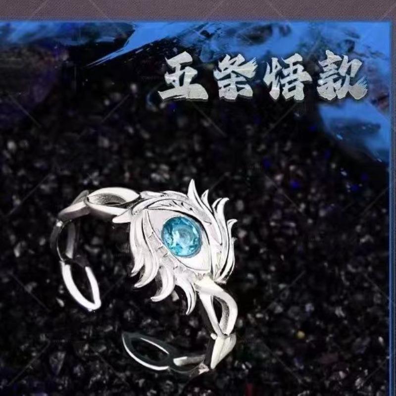 Neuer Jujutsu Kaisen Fushiguro Megumi Gojo Satoru 2D Ring Anime Zubehör Mode Cartoon Cosplay Zubehör Trendige Nischengeschenke