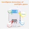 CO and Gas LCD Gas Detector, Home Natural Gas/Methane/Propane/CO Alarm, Leak Sensor Detector with Voice Promp and LED Display