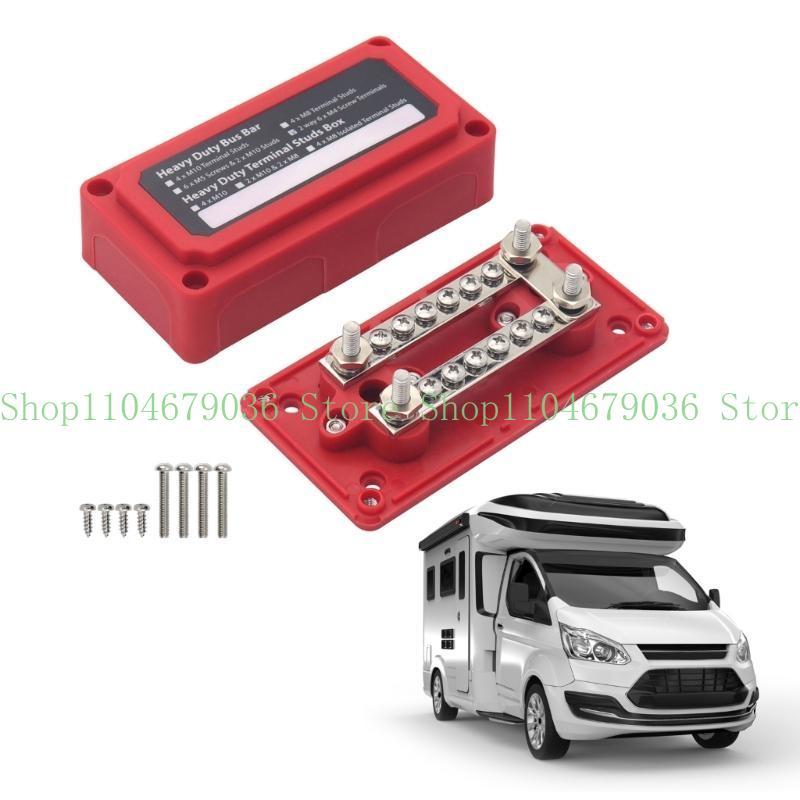 652F Universal Battery Terminal Connector Box Efficient Wire Management Neatly Consolidate Negative Cable in Vehicles Durable