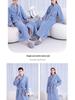 Women's and Men's Extra Long Plush Robe - Thickened Shu Cotton Fleece Bathrobe, Plus Size Homewear for Autumn and Winter