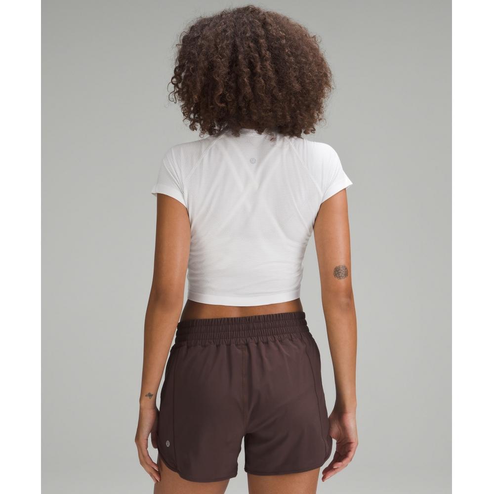 Lululemon Swiftly Tech Cropped Short Sleeve Shirt 2.0 White White