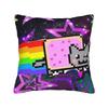 Printed Nyan-Cats Rainbow Funny Game Pillowcase Polyester Cushion Cover Gift Internet Meme Pillow Case Cover Home Drop Shipping