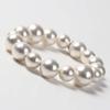 [Produced by Yumi Katsura] Pearl Bracelet, Large Sizes (10mm, 12mm, 14mm), Popular Women's Bracelet, Easy to Put On and Take Off, Suitable for Formal