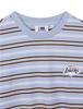 Enbiei Multi-Stripe Short Sleeve T-Shirt Blue