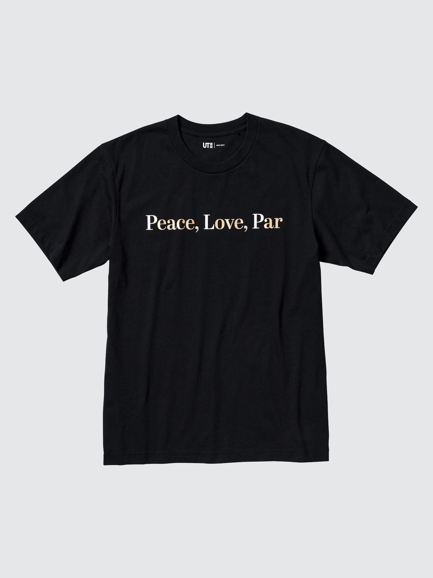 

Футболка Uniqlo Japan Peace For All с коротким рукавом и принтом, стандартный крой, Адам Скотт 09 BLACK/XS