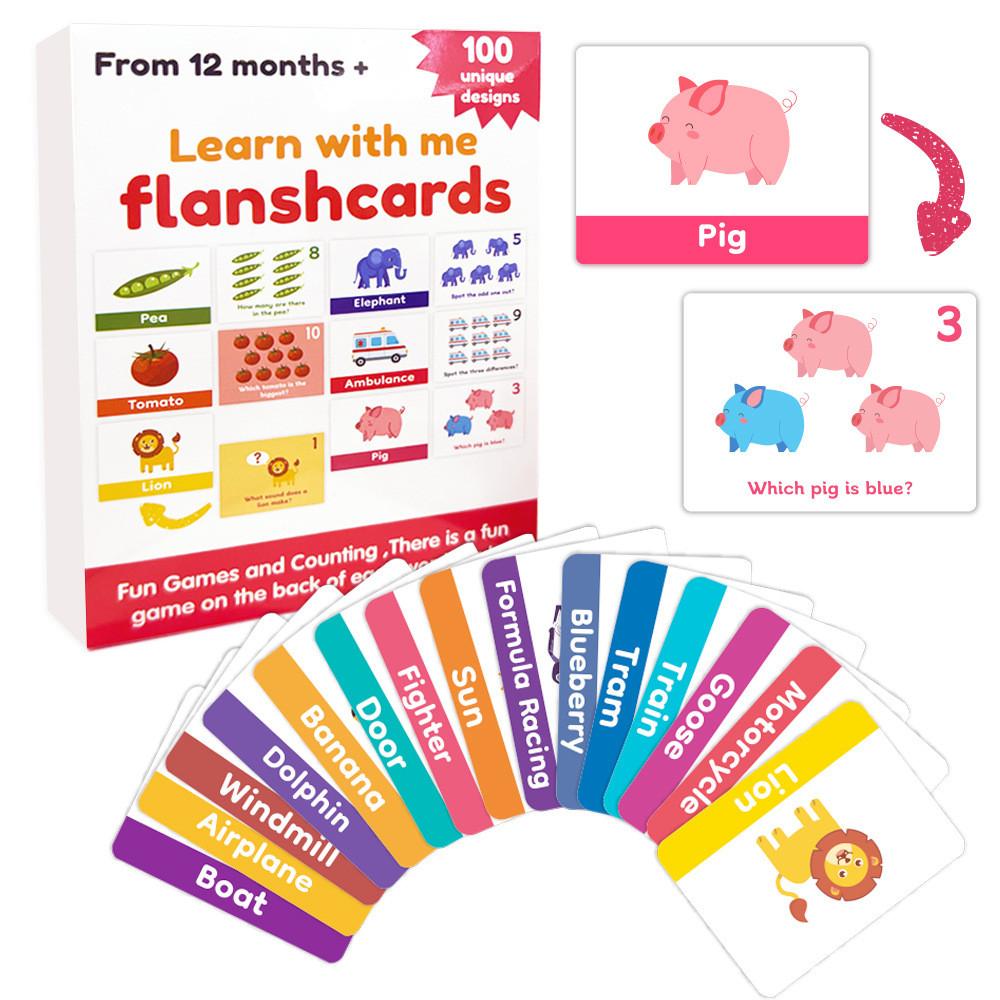 

Educational Flash Card Set With 100 Alphabet And Number Cards For Toddler Learning And Early Development