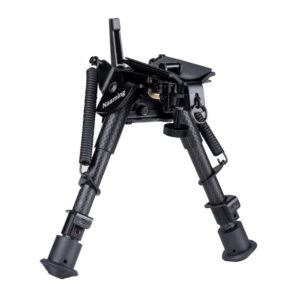 6-9 tommers karbonfiber svingbar benkstøtte Skyting Bipod Taktisk jaktrifle Bipod