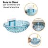 Household Self Adhesive Soap Sponge Dish Bathroom Accessories Wall Mounted Soap Dish Drain Transparent Acrylic Soap Holder
