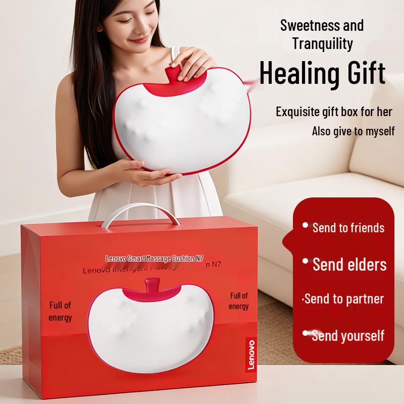 New Year Red Fruit Massage Pillow: Home Back, Cervical, Waist, Shoulder, Neck Apple Massager