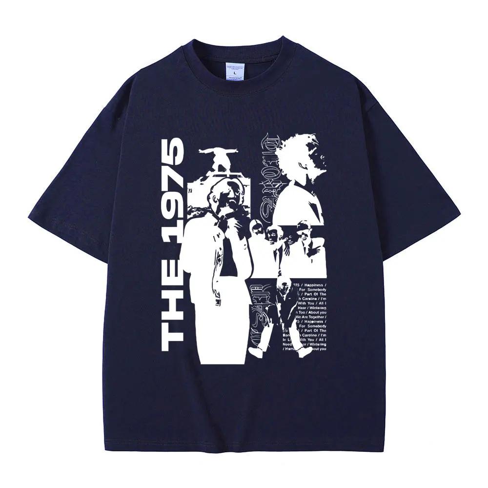 Rockband The 1975 Being Funny in A Foreign Language Print T-Shirt Matty Healy Grafik T-Shirts Indie Alternative Mode T-Shirt