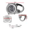 Dakota Digital Mini Clip Pocket Watch with Waterproof and Perfect for Outdoor Activities Like and with and Alarm Carabiner, Lightweight, Camping,