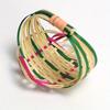 1Pc Mini Handmade Bamboo Fruit Basket for Outdoor Patio Garden Picnic Home Kitchen Dining Room Living Room Halloween Gift Christmas Gift