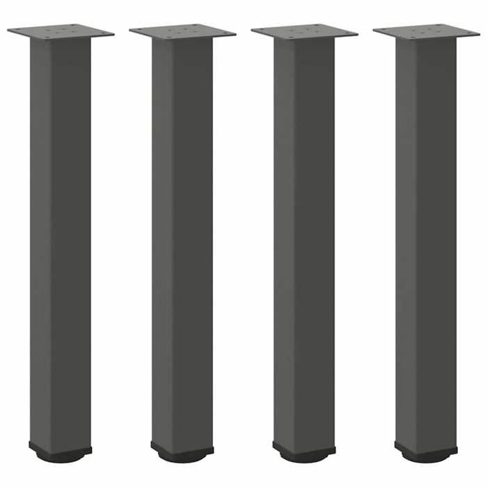 VidaXL Console Table Legs 4 Pieces Anthracite 72-74 Cm Steel 4012470