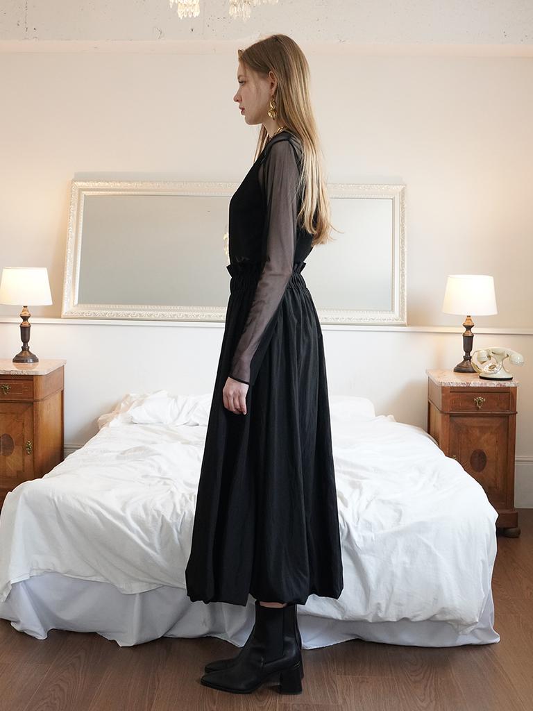MUSE BY ROSE Martina See-Through Top (Black)