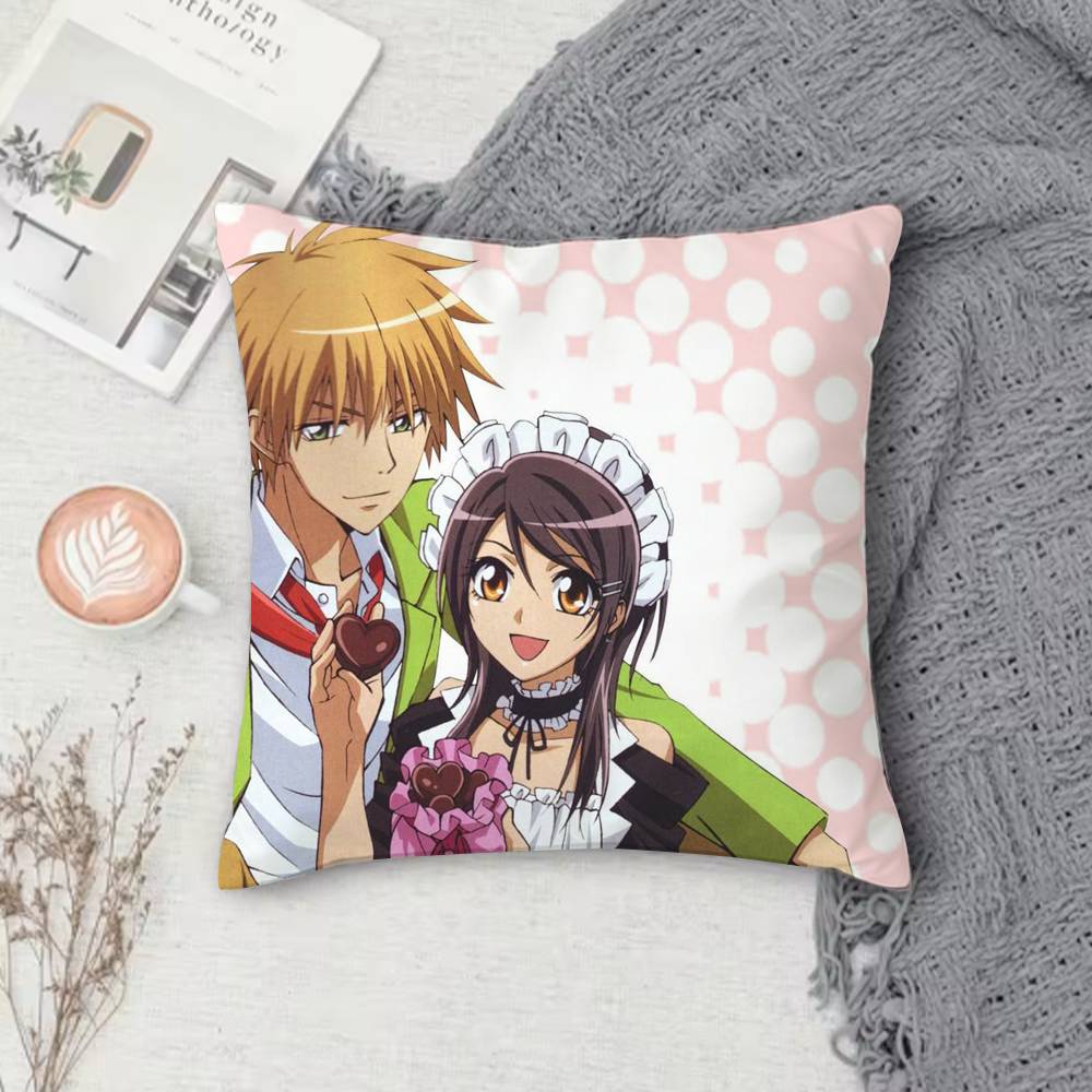 M-Maid Sama Double-Sided Printed Square Decorative Cushion Cover For Sofa Living Room Home Decor