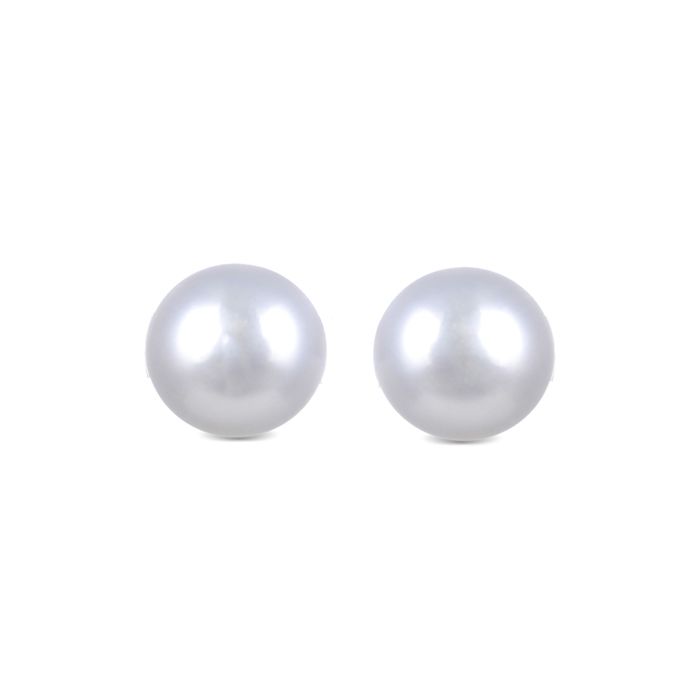 Boucles D'oreilles - Luxenter - Argent 925 - Perle Blanche - Finition Rhodium - Femme
