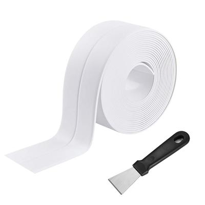 White Caulk Strip Approximately 2 Meters Waterproof Self-Adhesive Sealant Tape for Bathroom, Toilet, Tub & Shower - Easy Repair