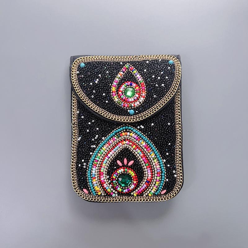 Boho Vintage Veske - Flerroms premium tekstur myk moteriktig allsidig håndlaget dusk risperler