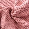 Trendy European & American Girls' Solid Color Knit Sweater - Children's Fashion