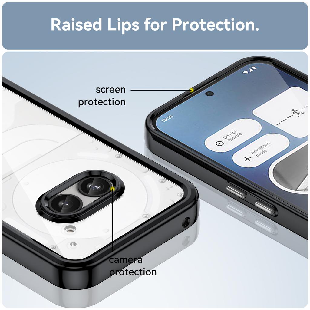 Przezroczyste Wstrząsoodporne Etui TPU dla Nothing Phone 2a Nothing 2 1 Ramka Ochronna Pełna Ochrona Kolorowe Przezroczyste Etui