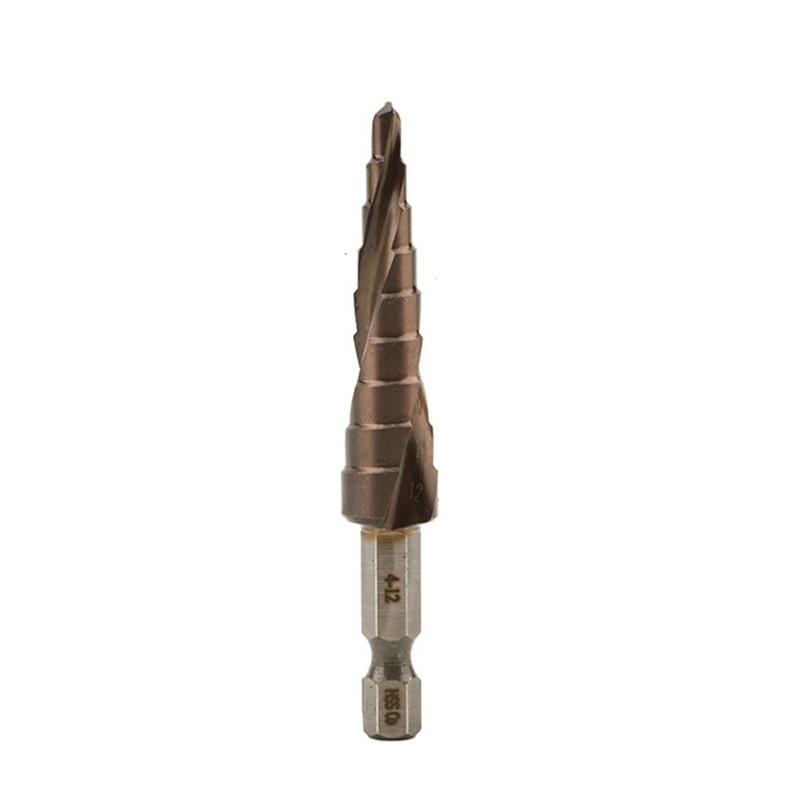 

Cobalt Enhances Step Cone Drill Bit Multi Sizes for Stainless Steel Aluminum Hard Metals Heavy Duty Twist Flute Design