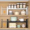 Retractable Kitchen Storage Rack: Multifunctional Layered Organizer for Countertop and Seasoning Jars