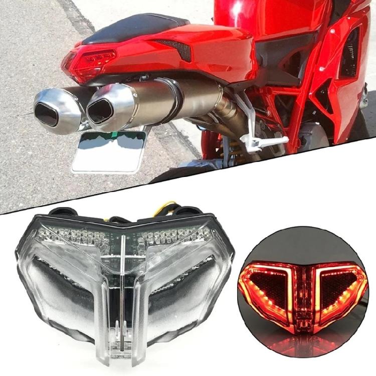 Brake Turn Signals Integrated LED Rear Tail Light Motorcycle Taillight for 848 1098 1198 Replacement Accessories
