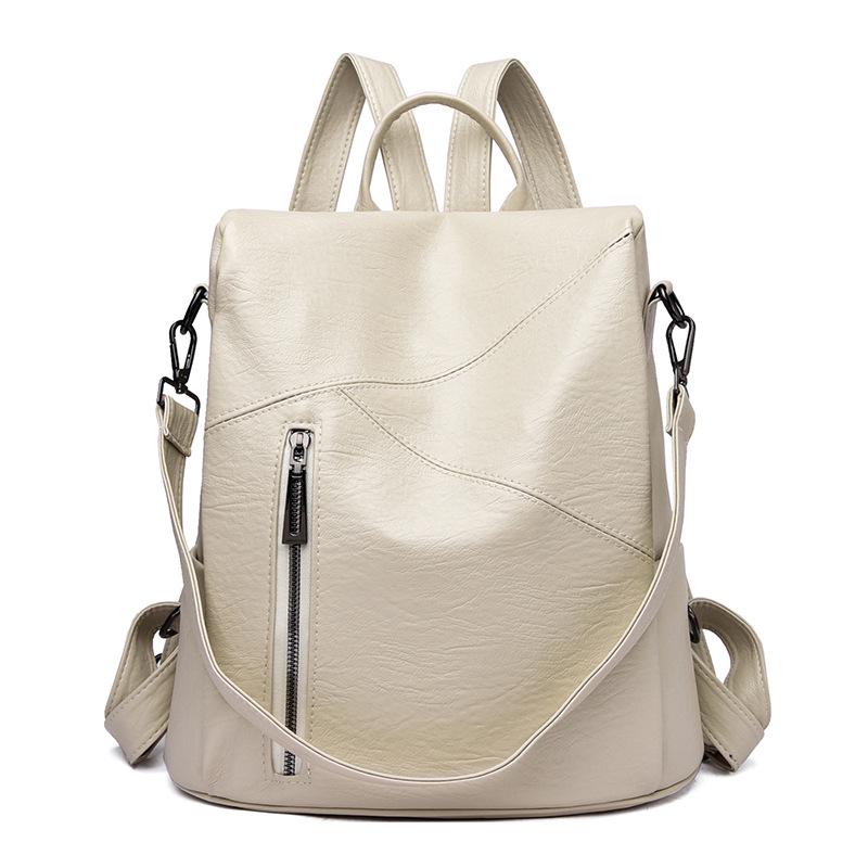 Versatile Sheepskin-Texture Women's Backpack—2026 Style, Anti-theft, Large Capacity for Travel & School