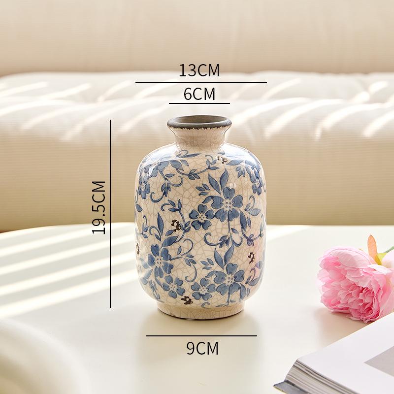 High-End Blue & White Porcelain Vase for Floral and Decorative Use