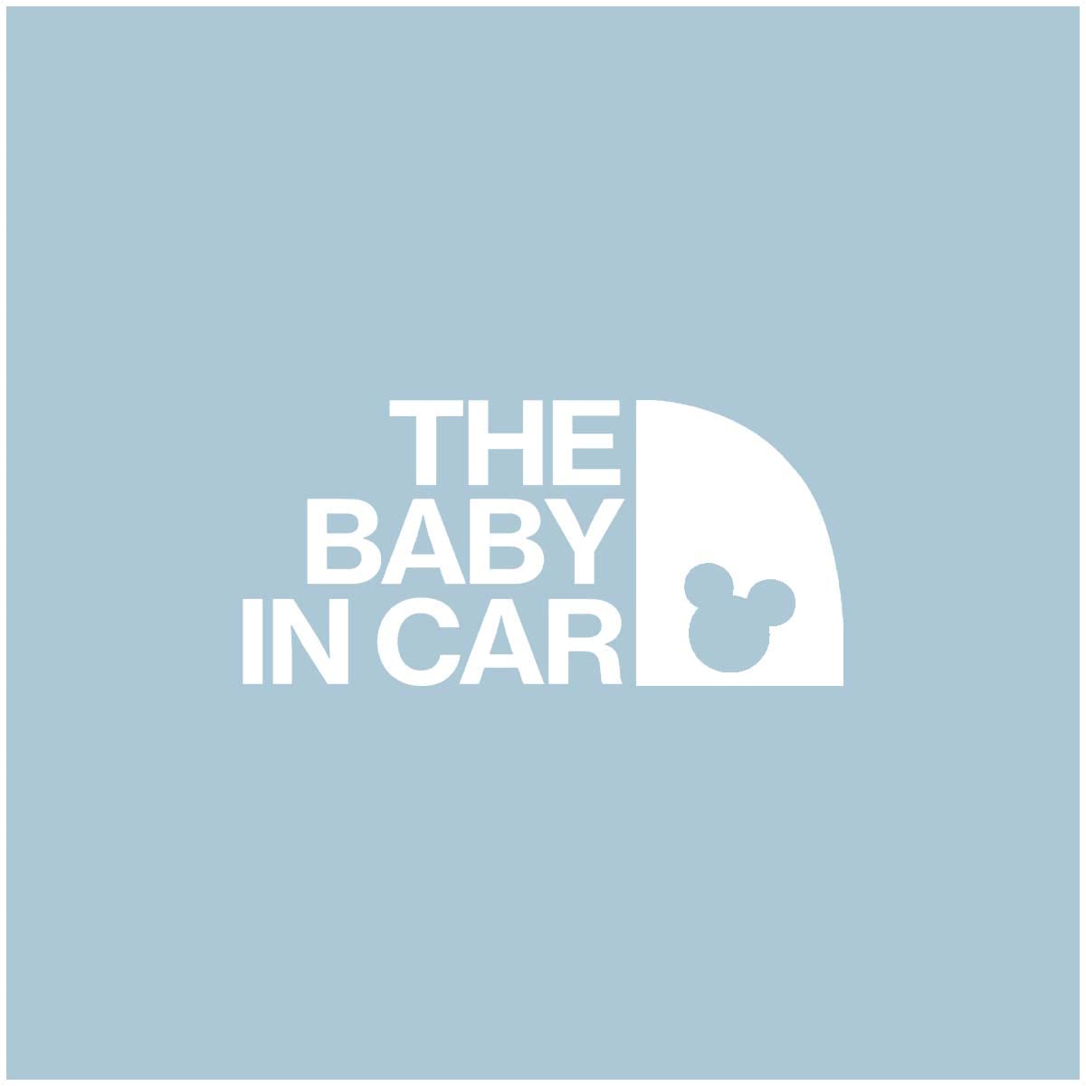 

Kirimoji Ichiba THE BABY IN CAR Baby In Letter Waterproof Car Simple 15 Colors Made in Instructions Included Car, 1-Color Cut-Out Sticker, Sticker, белый