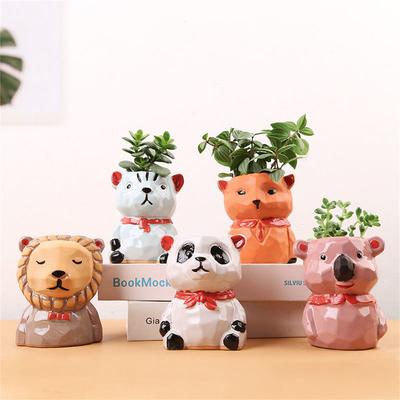 Plant Flowerpot Multifunctional Smooth And Delicate Edges Round Edges High Quality Ceramic Workmanship Home Decoration Ceramics