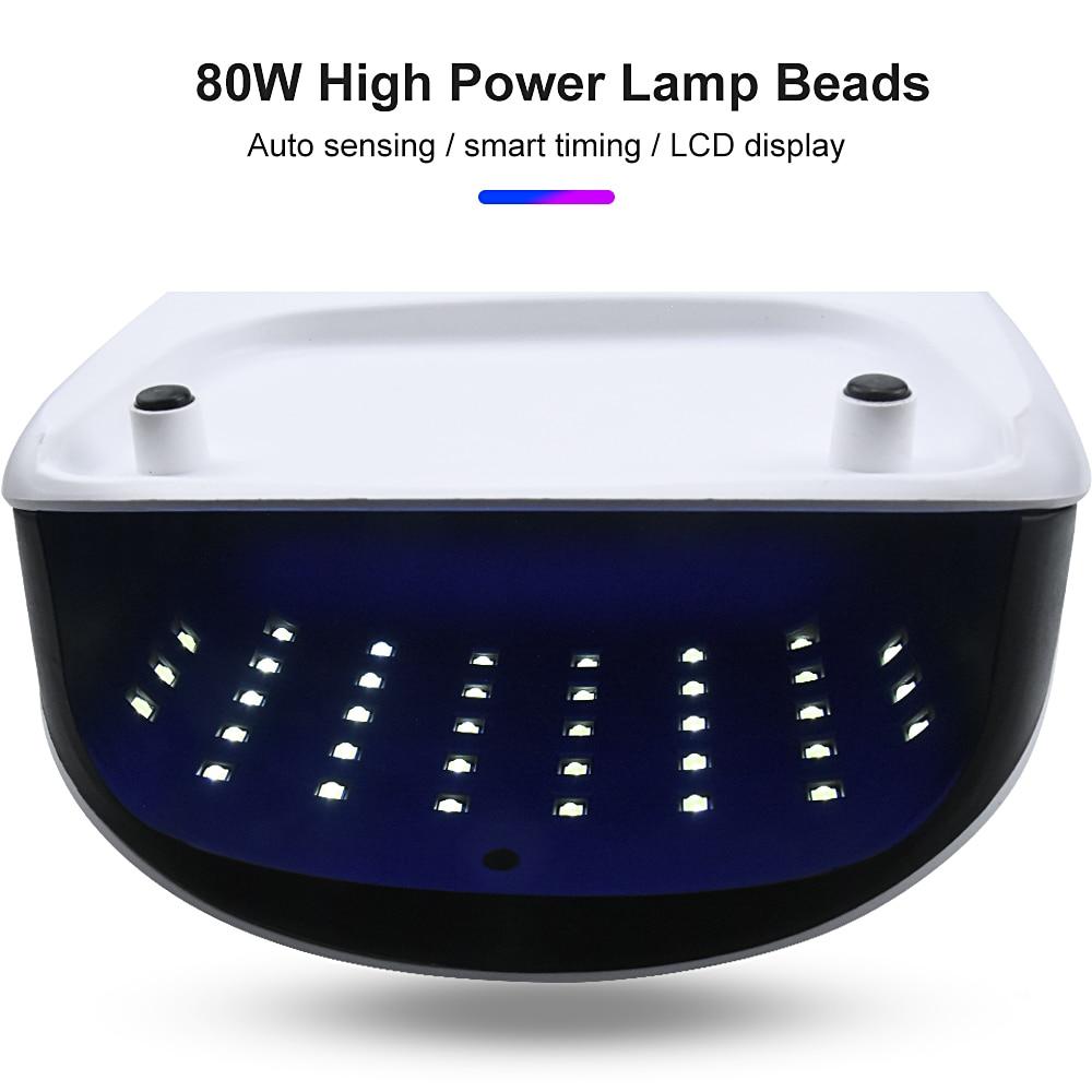 140W stroj na manikúru s 30000 ot./min. vrtačka na nehty 80W lampa na nehty a 40W vysavač pro manikúru a pedikúru