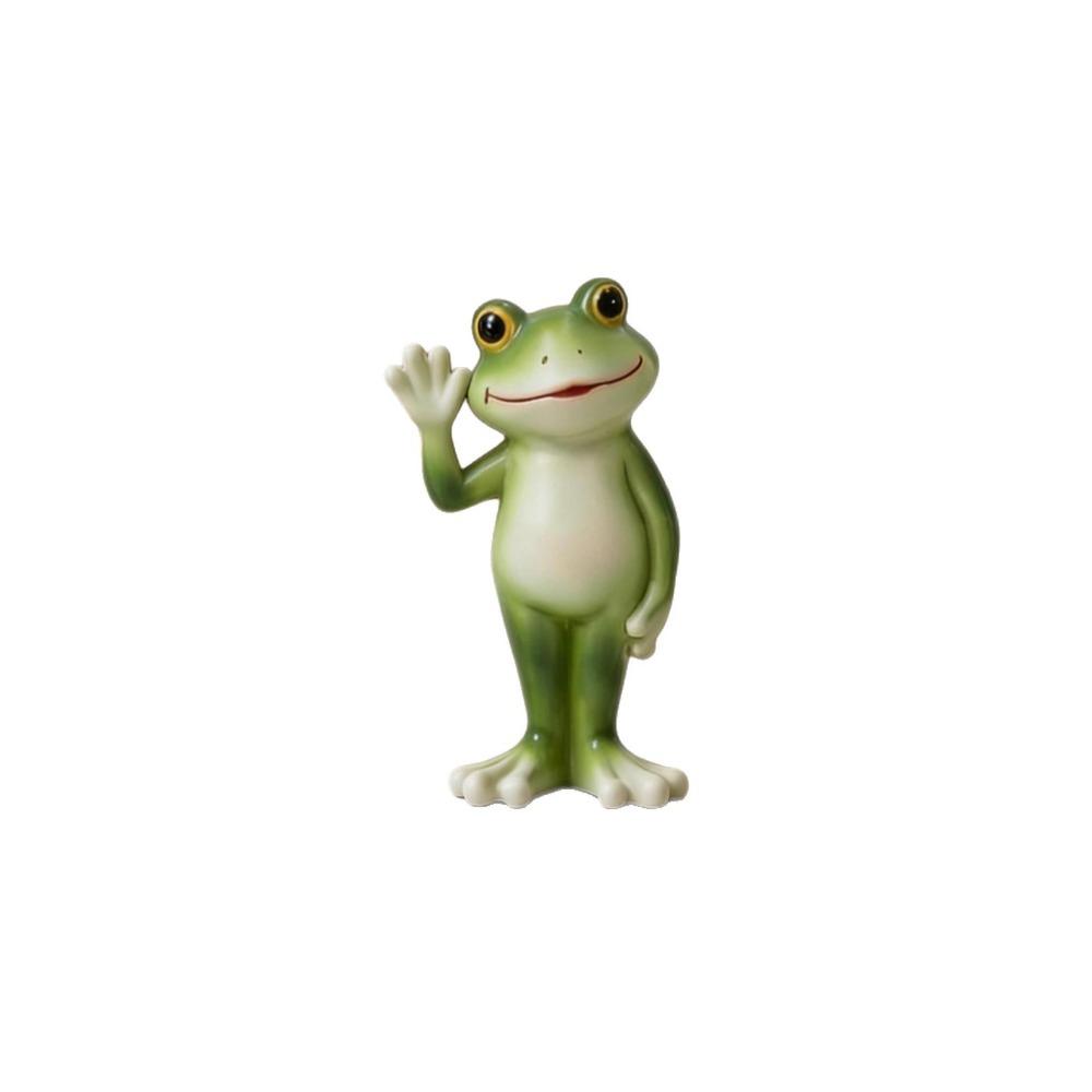 

Cute Style Miniature Frog Statue Creative Craft Bonsai Ornaments Frog Garden Decor Outdoor Decor Style 2