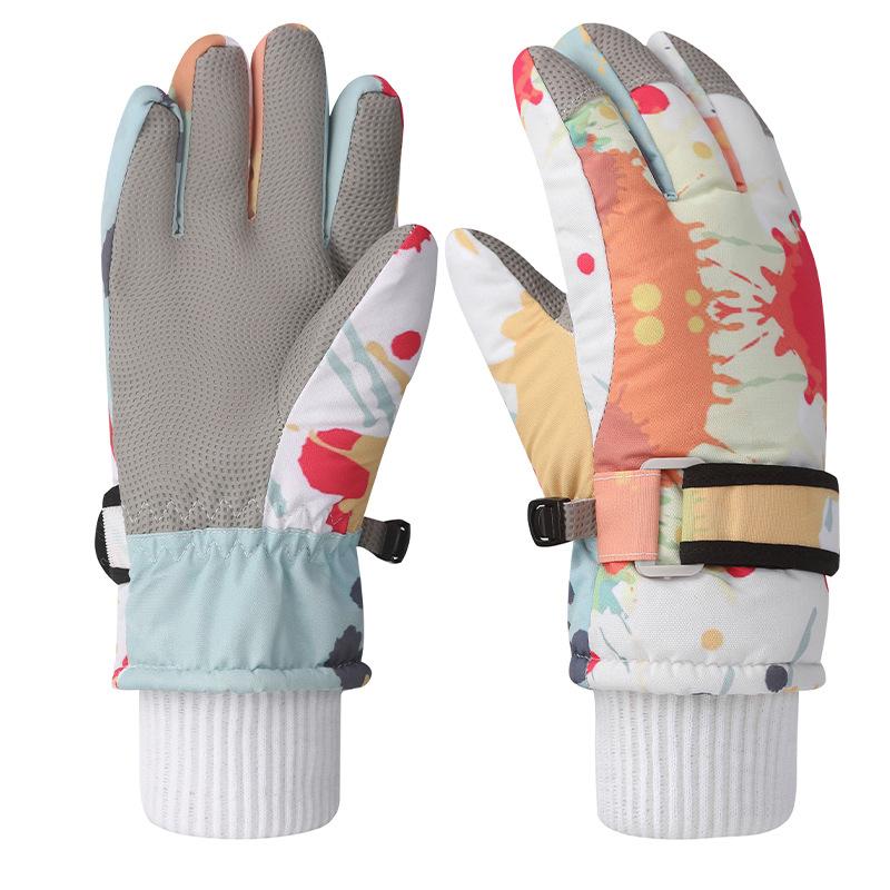 Kids Ski Gloves, Breathable Waterproof Kids Gloves Winter, Cold Weather Warm Snow Gloves for Cold Weather Outdoor Child Boys Girls