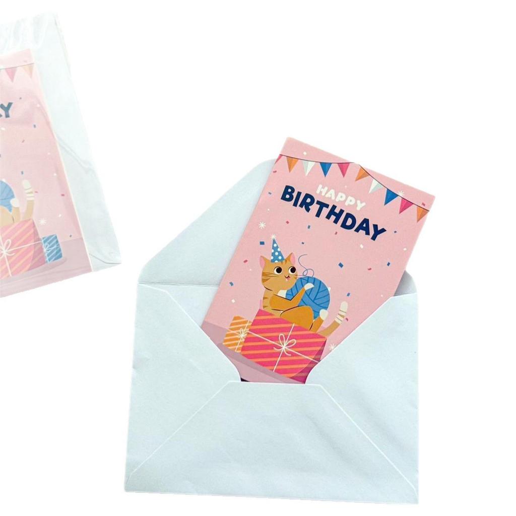 Teacher’s Day 3D Cartoon Greeting Card for Birthdays, Qixi, and Christmas with Postcard and Envelope
