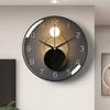 Creative Mute Living Room Wall Clock Decoration Large Abstract Clock Rotundity Design Digital Quartz Clock Mural Watch