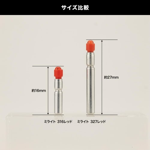 Kotobukiya M.S.G Modeling Support Goods Milight 316 Red Set of 3, Approx. 16mm in Length, Non-Scale Plastic Model