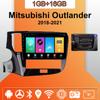 Autorádio Android Carplay pro Mitsubishi Outlander 2018-2021 multimediální přehrávač hlavní jednotka stereo GPS navigace BT WIFI 2+32GB