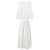 SanCai Embroidered Sleeveless Top and Skirt Set