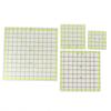 4pcs Acrylic Quilting Ruler Quadrate Grid Lines Double Color Clear Ironing Ruler for Cutting Fabric