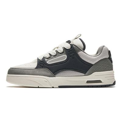 Aojie Trendy Versatile Antiscivolo Resistente all'Usura Scarpe da Skate Basse Uomo Sneakers Bianco Grigio 112448040R-3