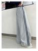 Autumn 2025 Wide-Leg Sweatpants for Middle & Big Kids - Korean Style, Junior Winter Sports Pants