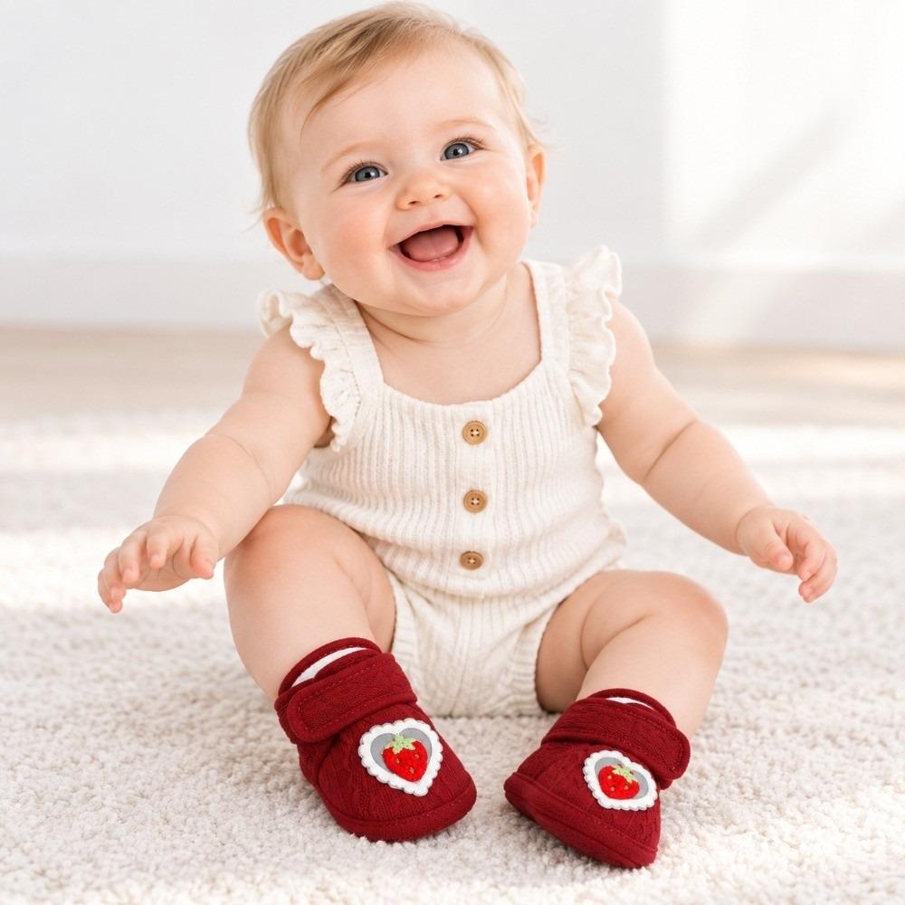 Warm Newborn Baby Shoes Cotton Infant First Walking Shoes Cute Baby Footwear