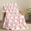 Halloween Throw Blanket Cute  Flannel Blanket Ultra-Soft Warm Throw Blanket For Bedroom Living Rooms Couch Sofa Home Decor