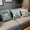 kawaii funny h-HangyodonS cushion cover Comfortable soft Pillow Case for Sofa Living Room Home office Decor Protective Covers