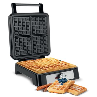 Waffle Maker for 4 Waffles, 1600W, Stainless Steel, Power Regulation, Teesa