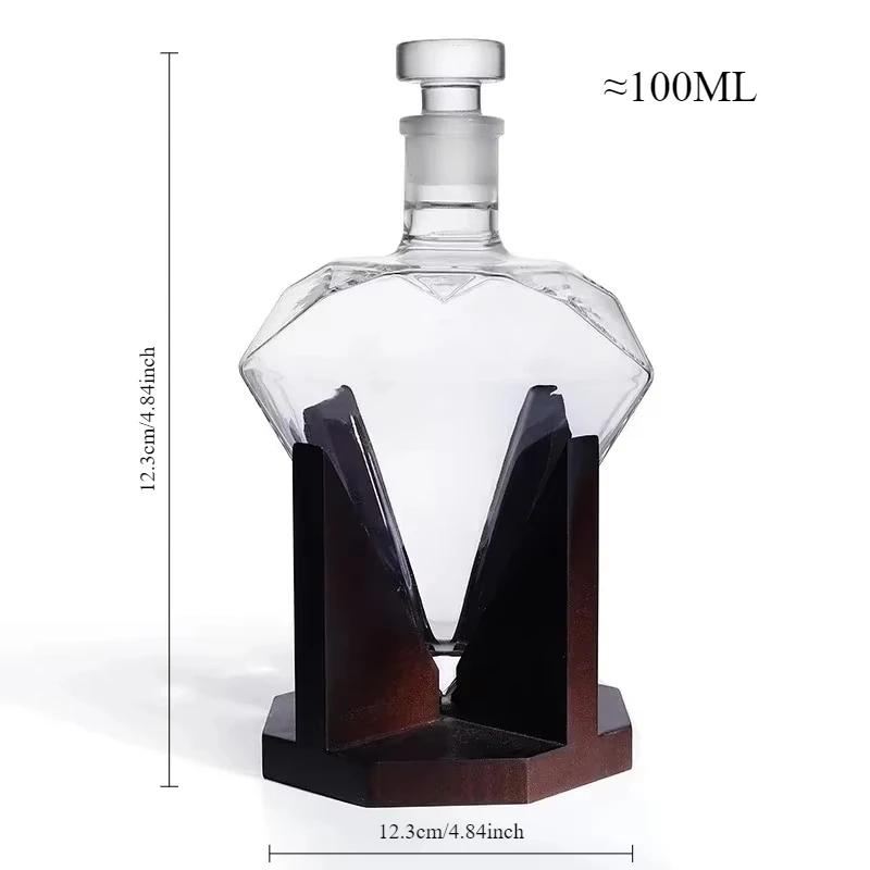 High Value Whisky Glasses Creative Glass Decanter Household Water Cups European Internet Celebrity Bar Spirits Foreign Wine Cup